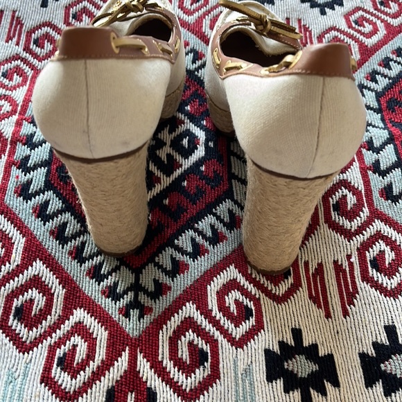 Milly for sperry top-sider canvas and leather espadrille heels size 9.5 - Picture 5 of 9